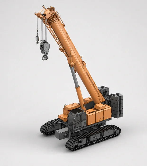 CCT130-1 telescopic boom crawler crane
