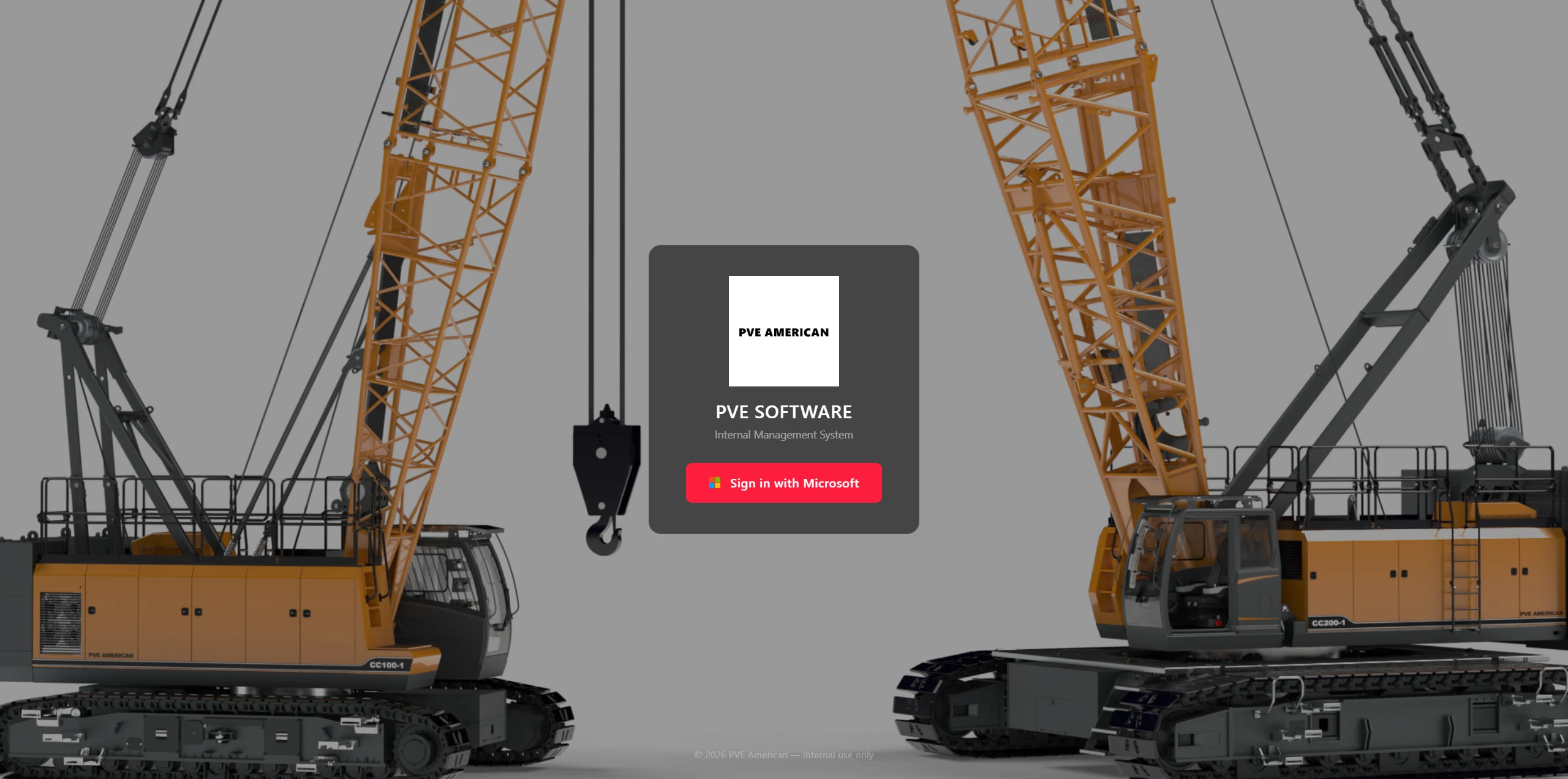 Log in to the PVE AMERICAN Web App