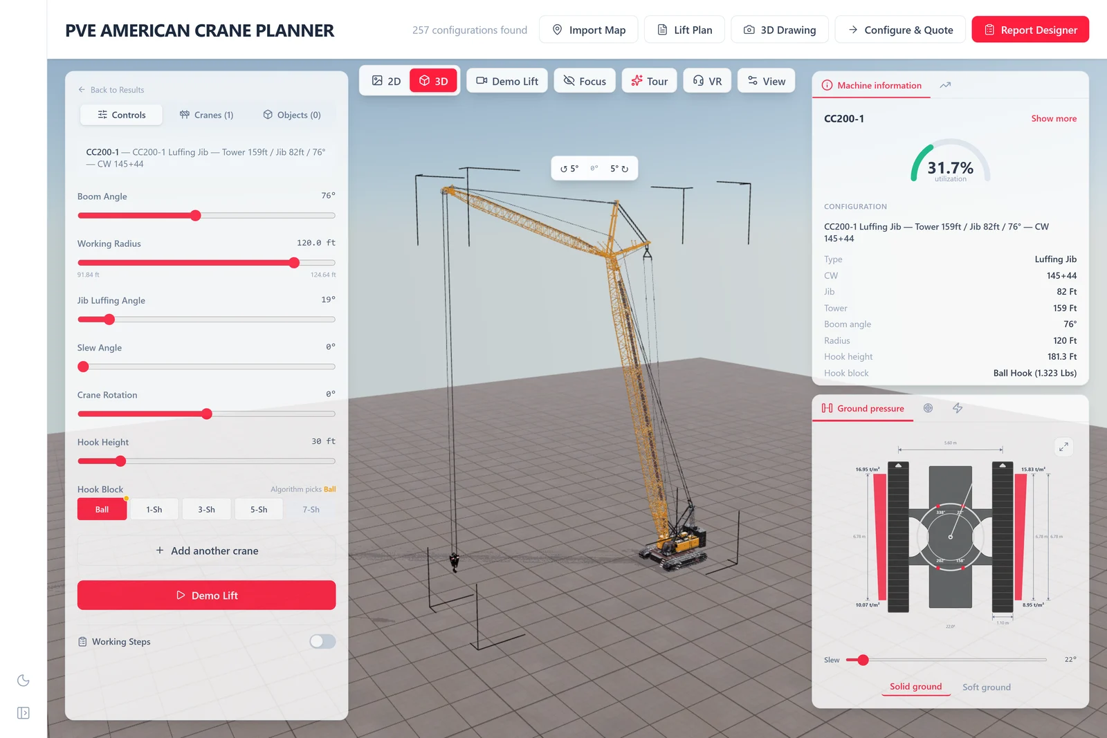 PVE AMERICAN Lift Planner
